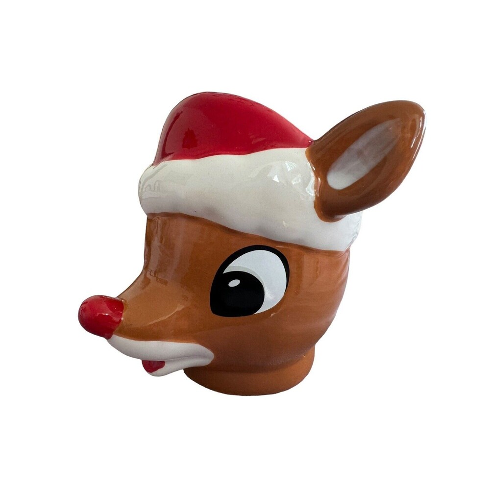 Bioworld Rudolph The Red-Nosed Reindeer Christmas 3D Sculpted Ceramic Mug 14 oz